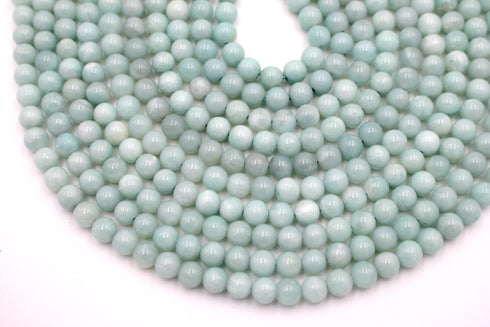 Amazonite Gemstone Beads, 6mm, Round